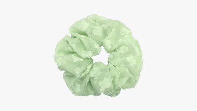 플라워 오간자 스크런치